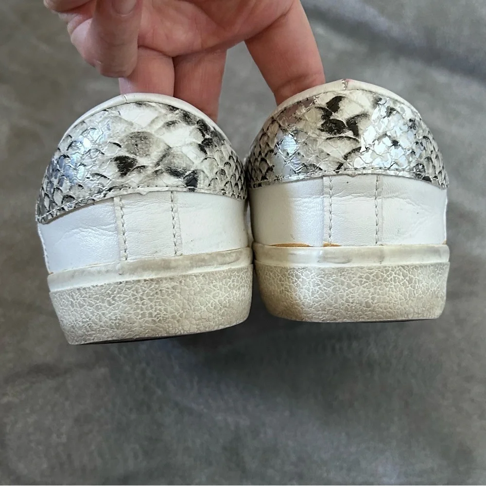 VTG Havana Quilted Kate Snake Star Sneakers Women’s 7.5 white gray black casual